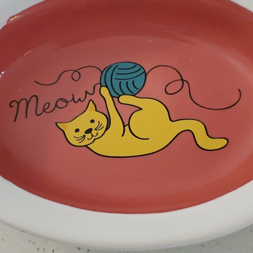Ceramic Cat Bowl Whisker City - Picture 5 of 6